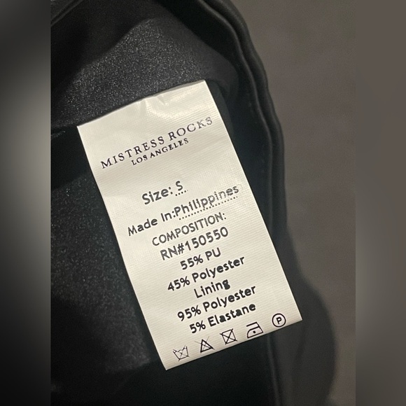 House of CB Mistress Rocks faux leather flare pants - Picture 9 of 11